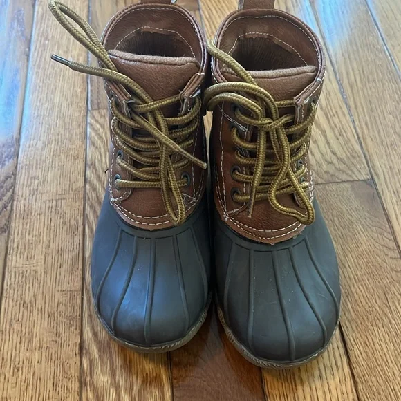 London Fog Seth Jr. Duck Boots Rain Snow Winter 11 Boys Toddler Casual Preppy - Picture 2 of 8